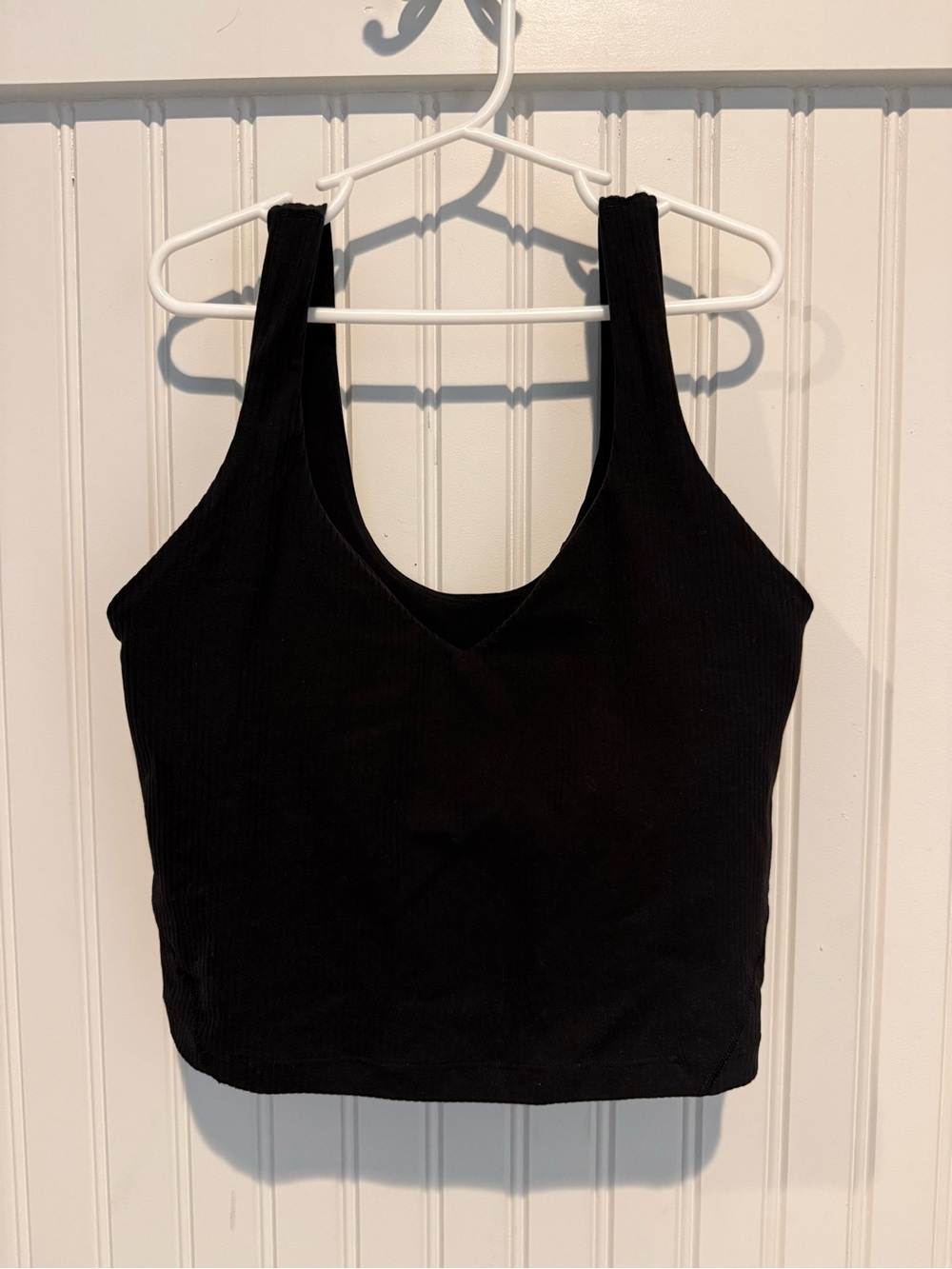 Lululemon Align Black Ribbed Crop Tank